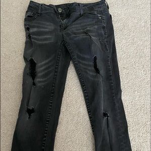 Black Ripped Size 9/10 Jeans